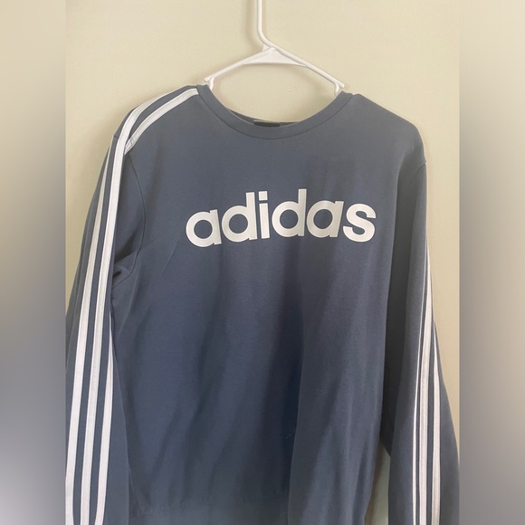 Adidas Blue Crewneck - Picture 1 of 2
